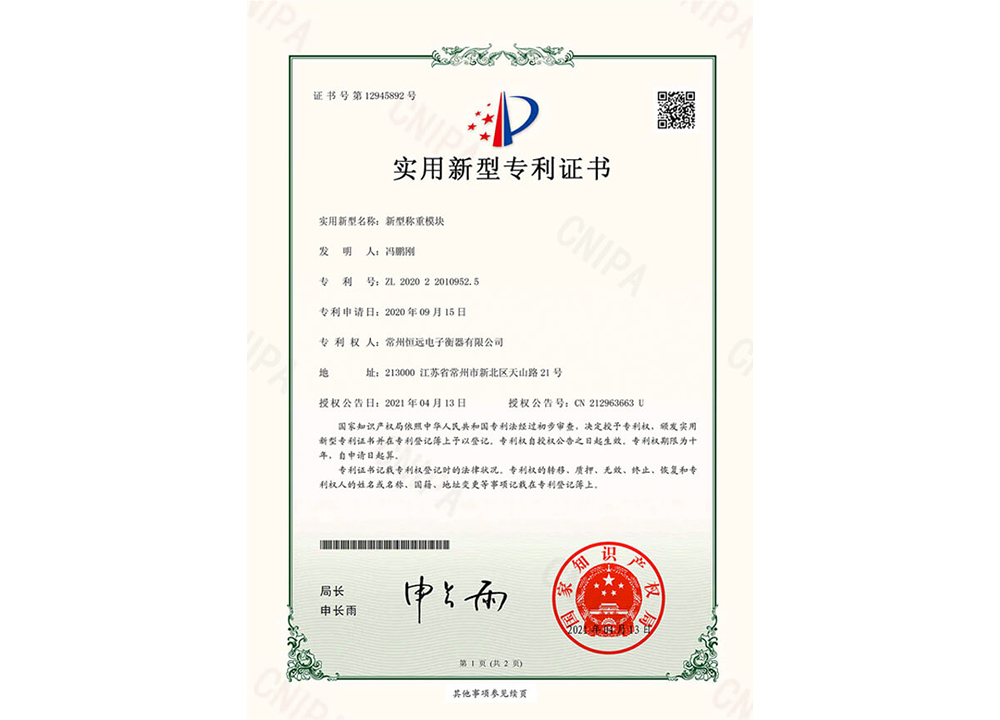 新(xin)型稱重(zhong)糢塊(kuai)