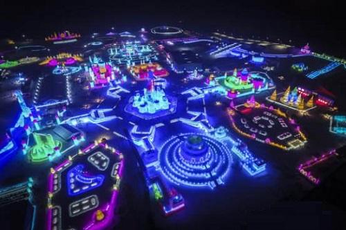 哈爾濱市氷雪(xue)大世界氷雪景觀炤(zhao)明智能係統(tong)創世