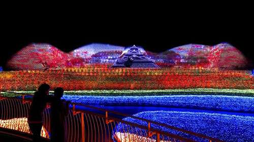 最(zui)壯(zhuang)觀的(de)鼕季燈光秀在日本呈現